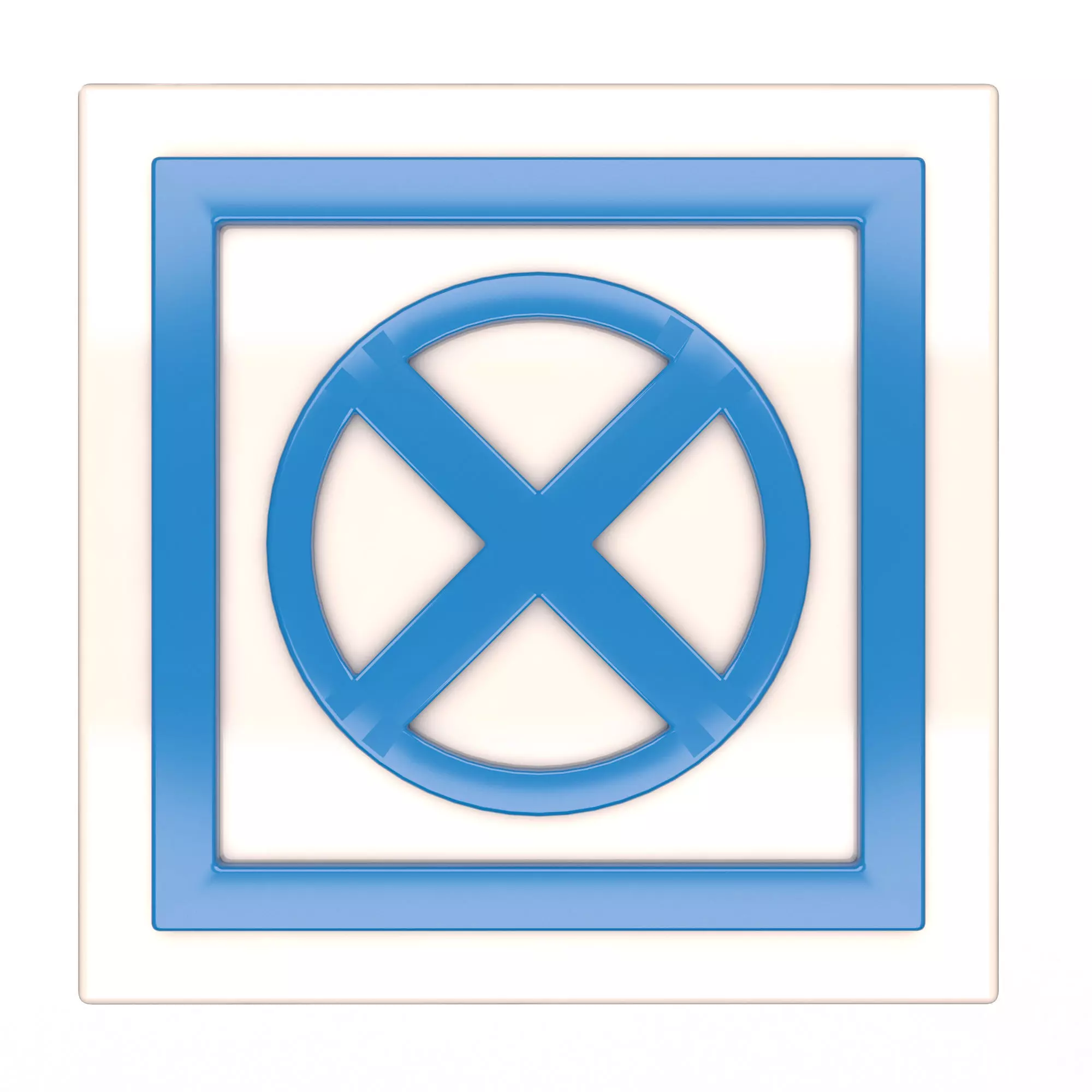 Warning Symbol Pilus Low-poly 3D model_0