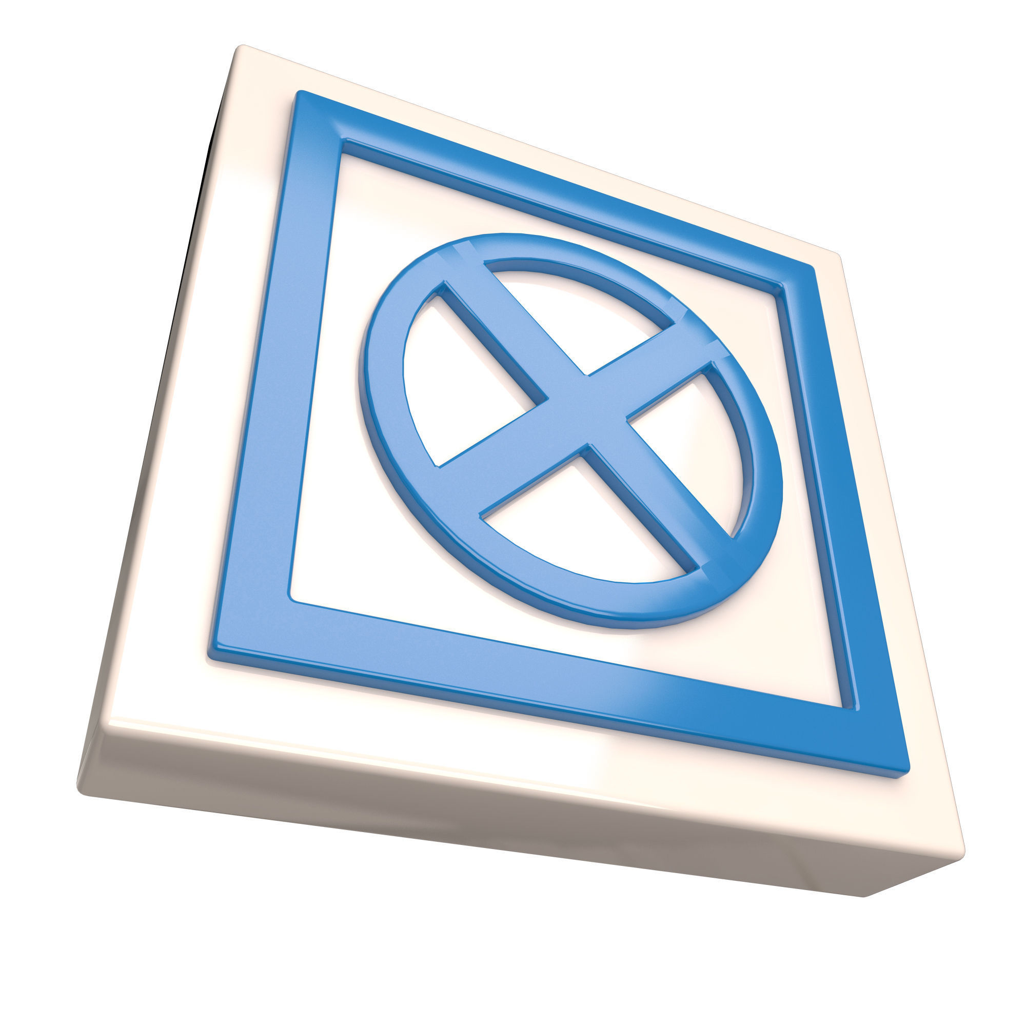 Warning Symbol Pilus Low-poly 3D model_1