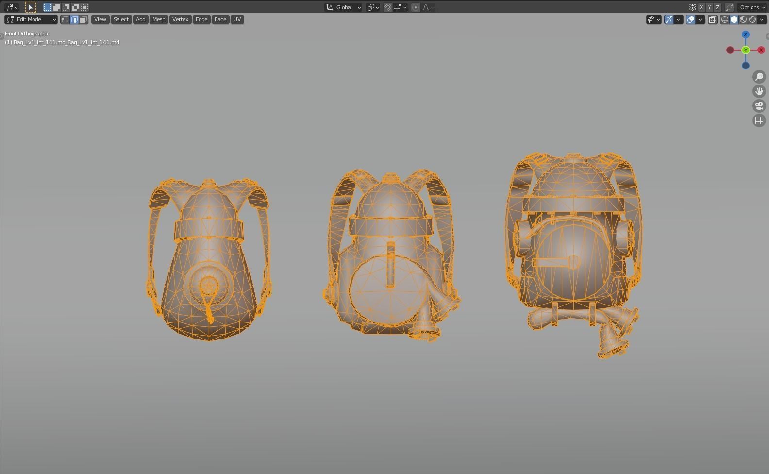 bag 3x name141 Backpack 3D model_7