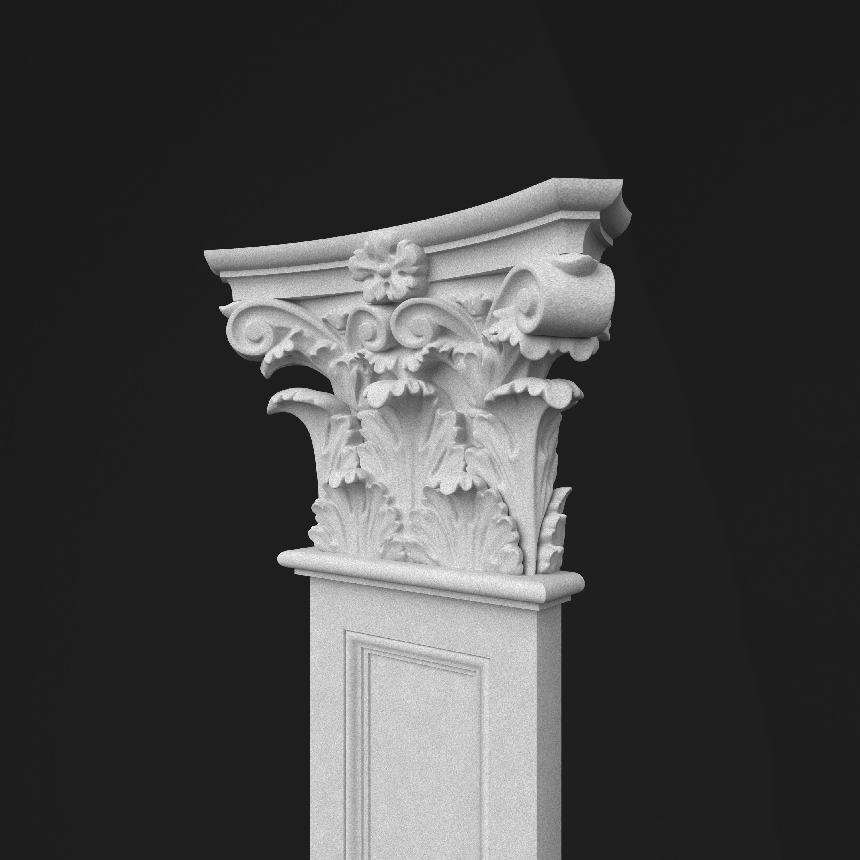 Column Decorative 3 3D model_11