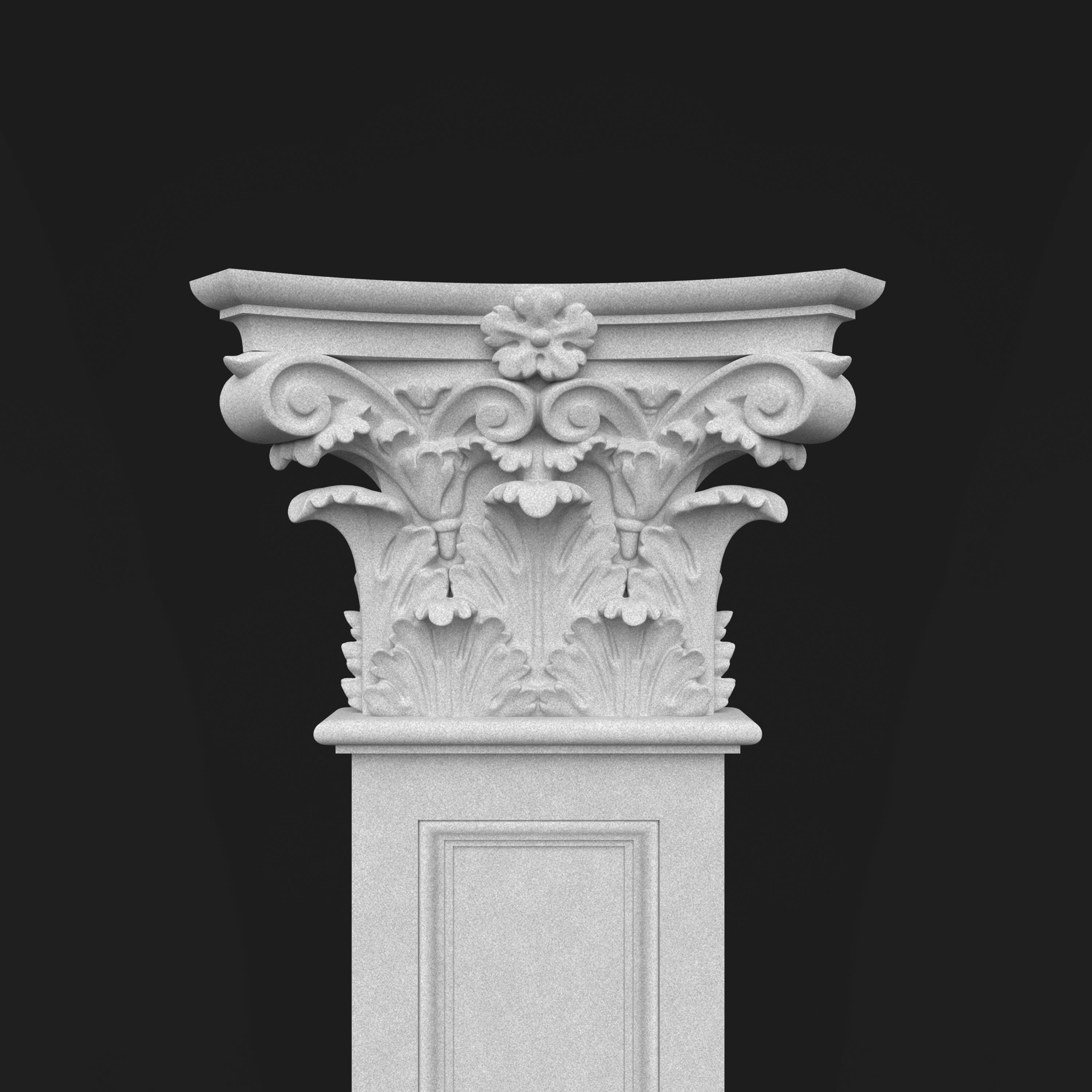 Column Decorative 3 3D model_7