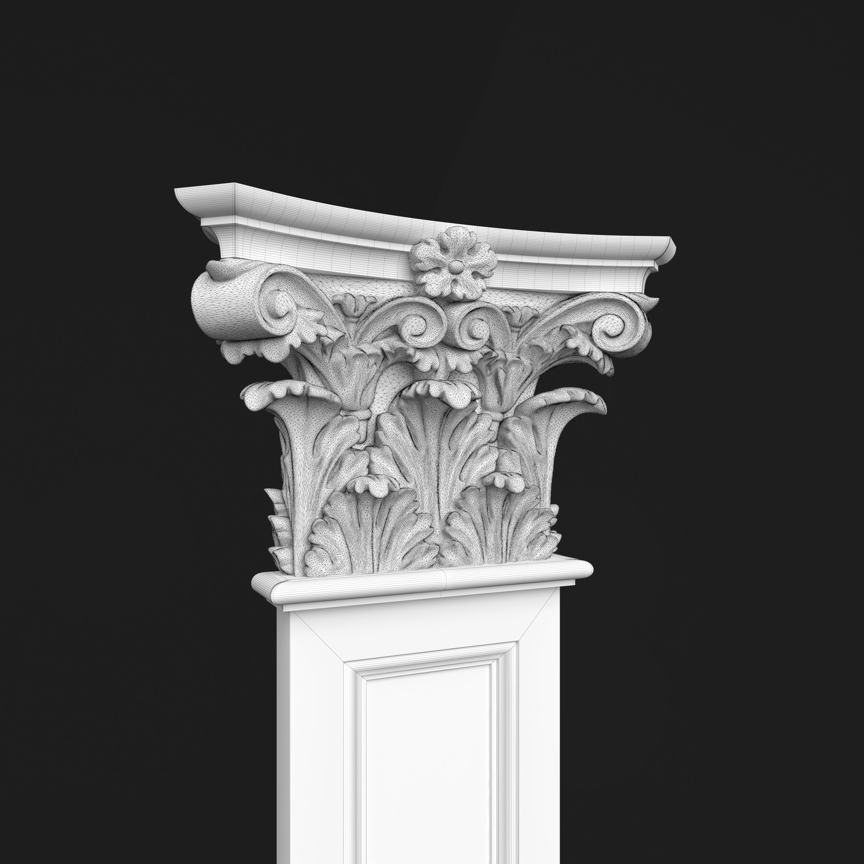Column Decorative 3 3D model_4