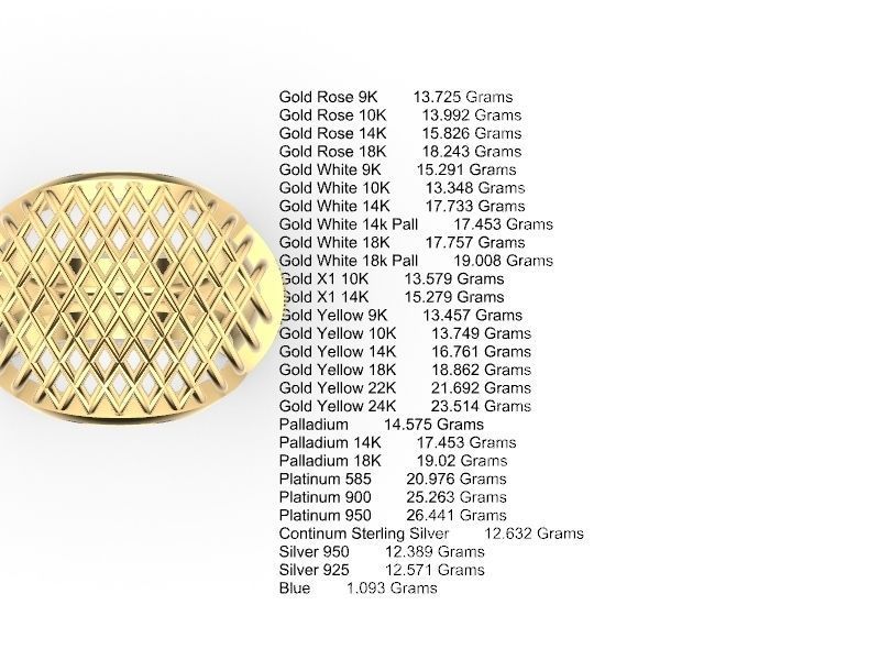 pave jali ring stl verified 3D print model_9