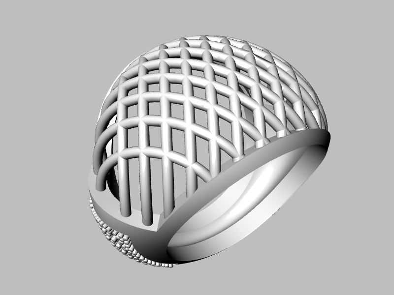 pave jali ring stl verified 3D print model_14
