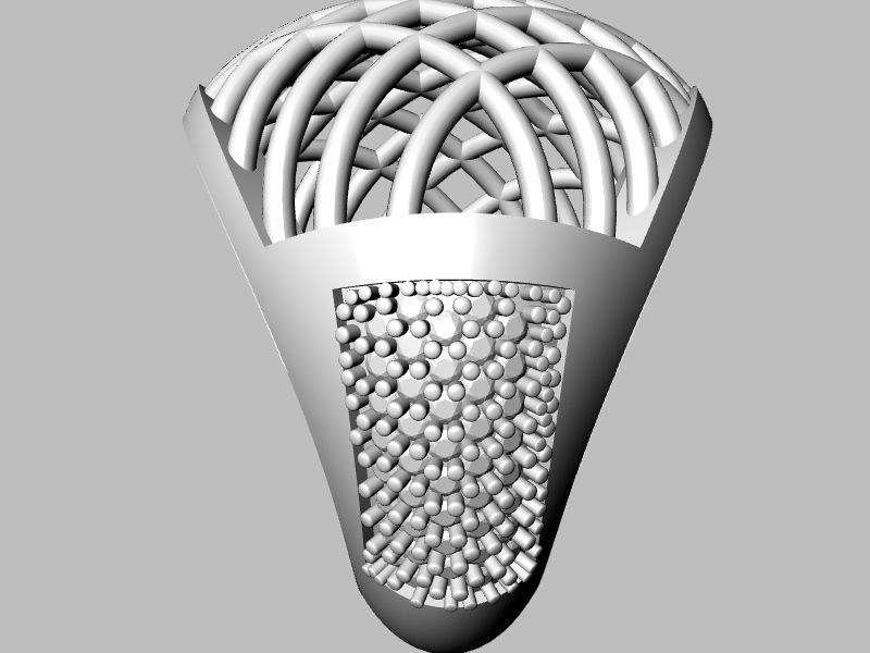 pave jali ring stl verified 3D print model_7