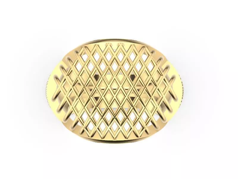 pave jali ring stl verified 3D print model_0