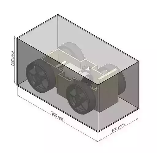 Balsa Battery Car Free 3D model