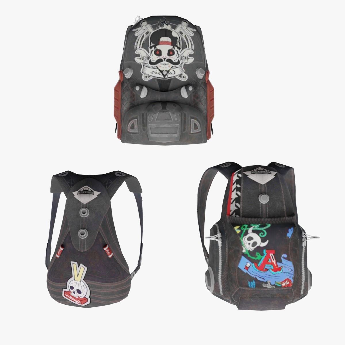 bag 3x name146 Backpack 3D model_1