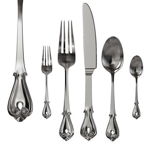 Crockery Cutlery 002 3D model