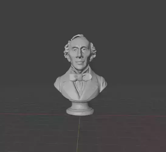 Hans Christian Andersen 3D print model