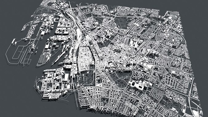 Cityscape Malmo Sweden 3D model 6