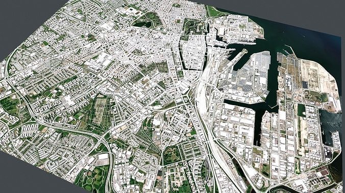 Cityscape Malmo Sweden 3D model 5