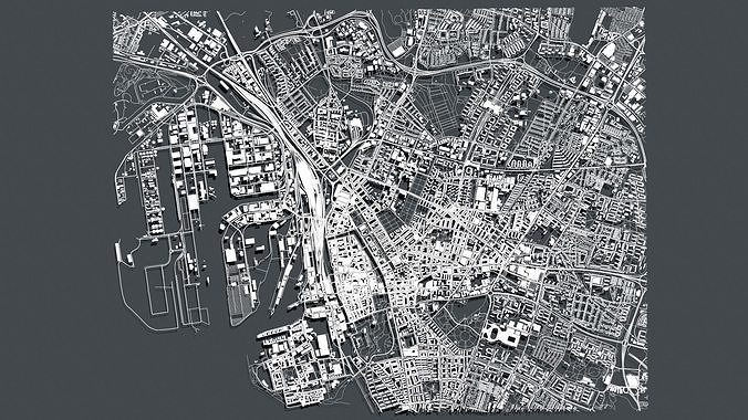 Cityscape Malmo Sweden 3D model 4