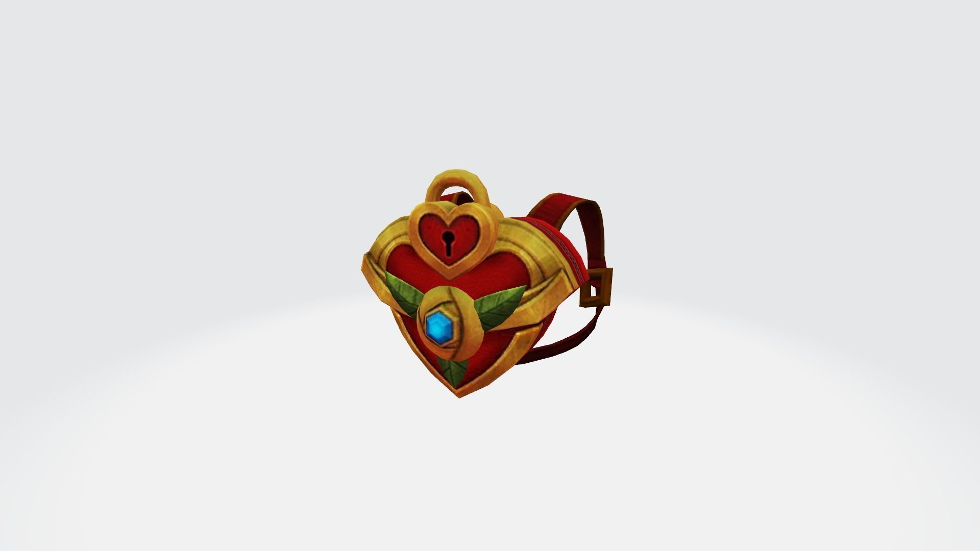 bag 3x valentine Backpack 3D model_10