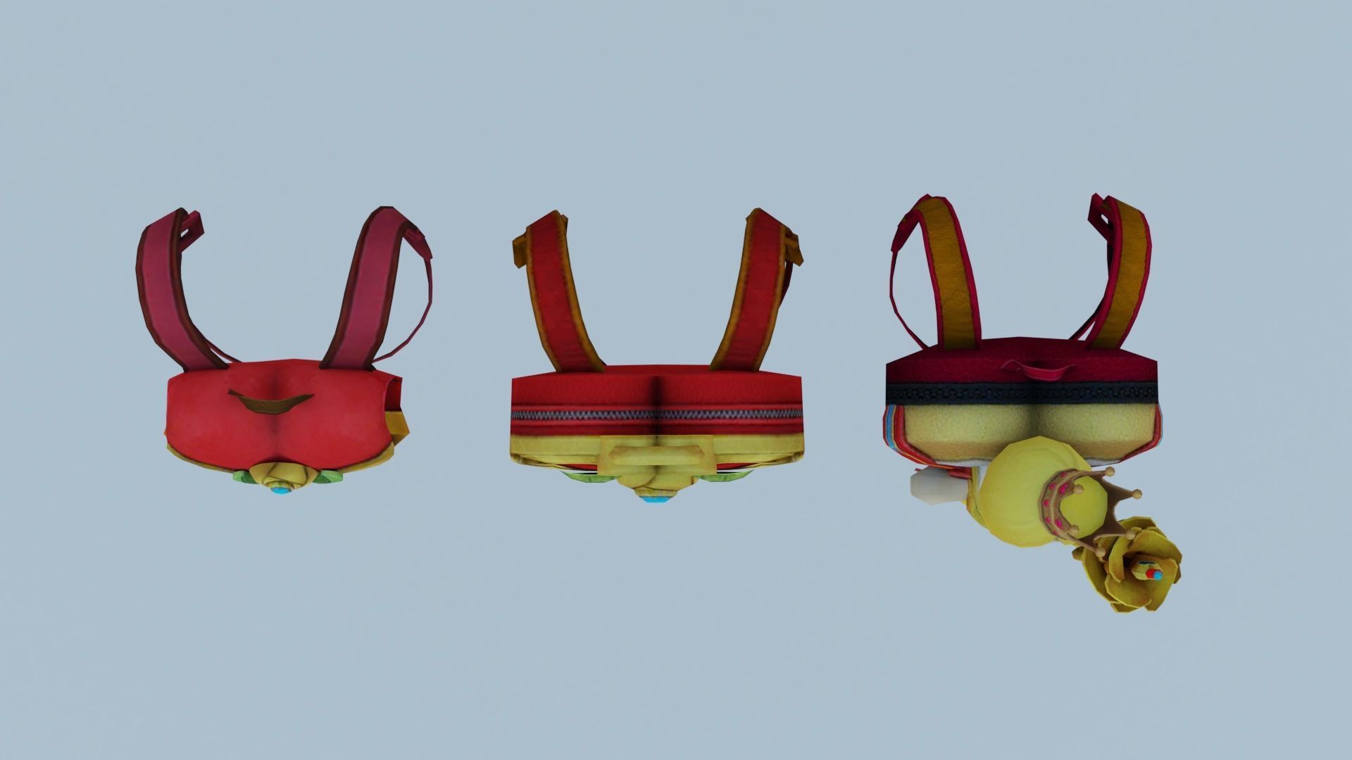 bag 3x valentine Backpack 3D model_3