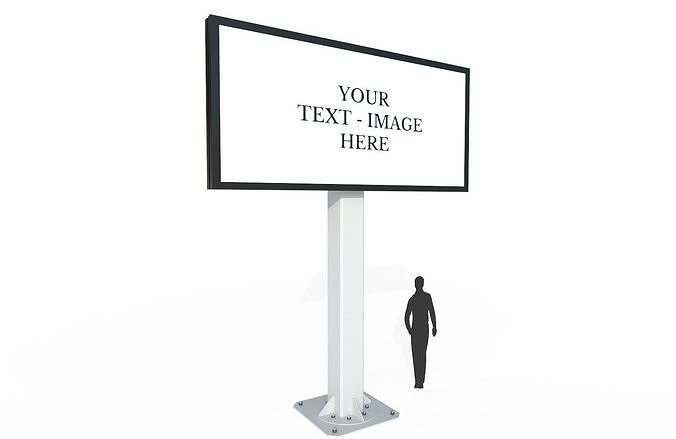 Billboard M1 Low-poly 3D model