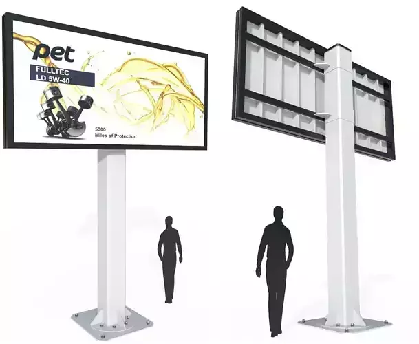 Billboard M1 Low-poly 3D model