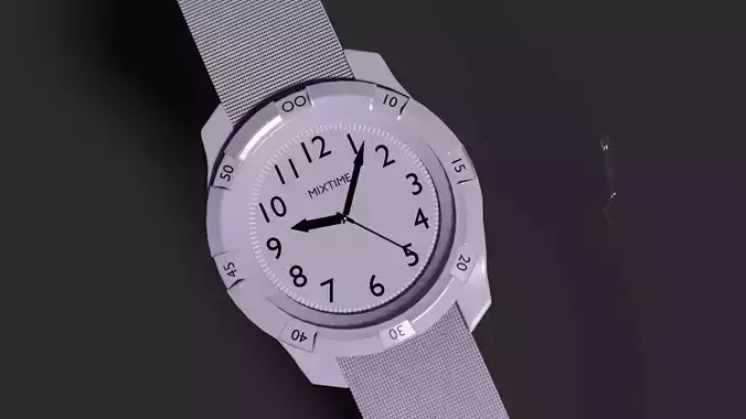 Simple Watch Low-poly 3D model