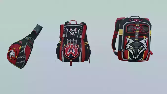 bag 3x Furryspy Backpack
