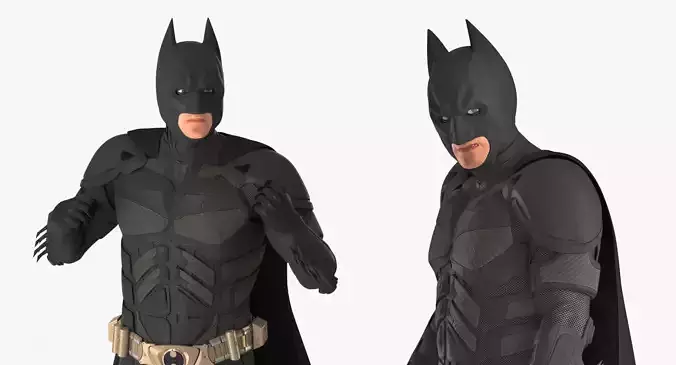 Batman Rigged for Maya 3D model
