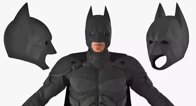 Batman Rigged for Cinema 4D 3D model