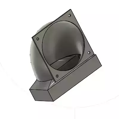 Smoke Exhaust Adaptor for Vevor 40W Laser Cutter 3D model