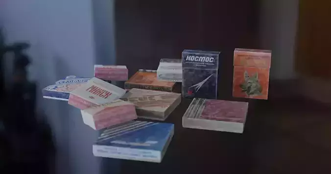 old vintage USSR Cigarette Pack