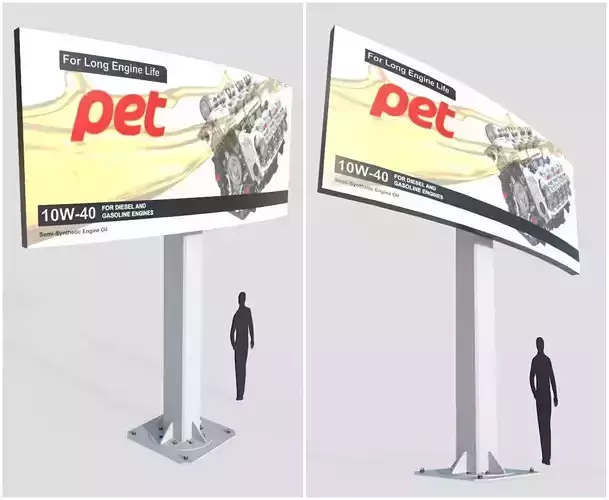 Billboard M3 Low-poly 3D model