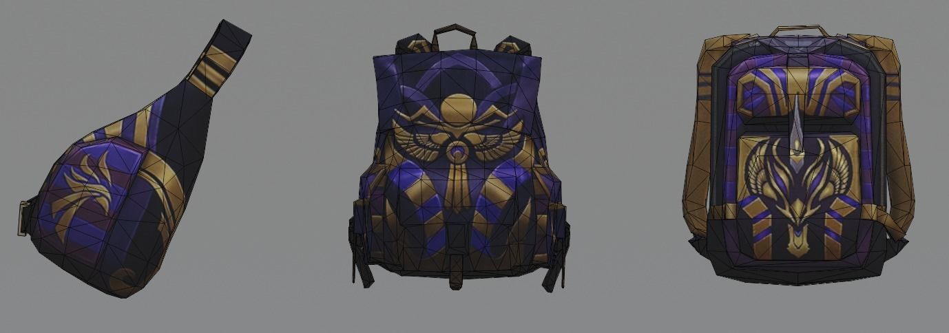 bag 3x Imperialegypt Backpack 3D model_7