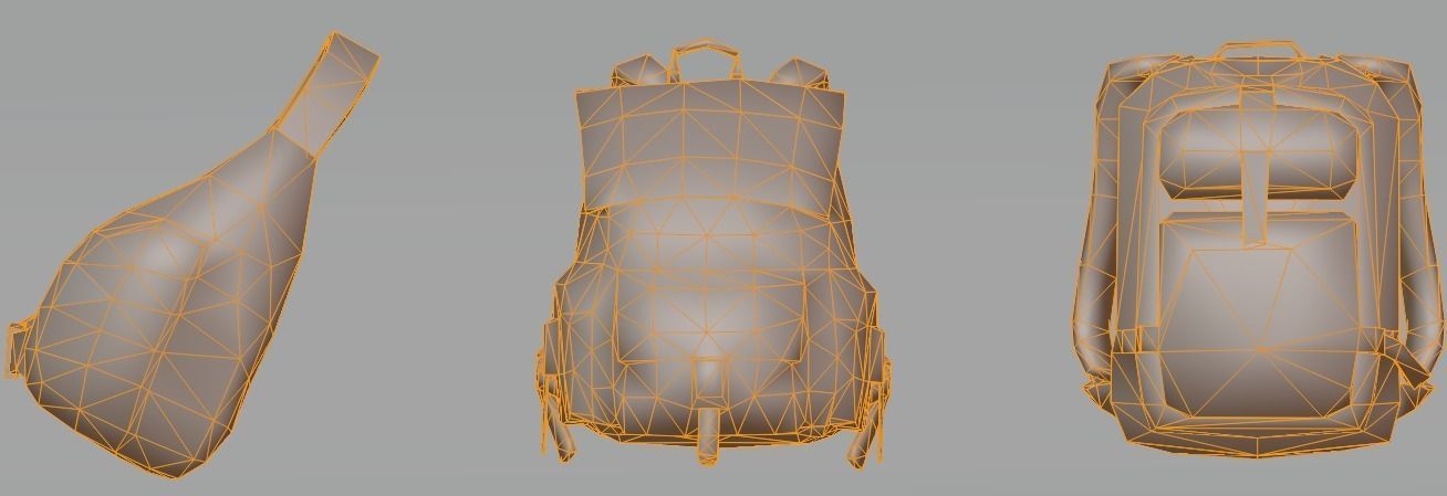 bag 3x Imperialegypt Backpack 3D model_9