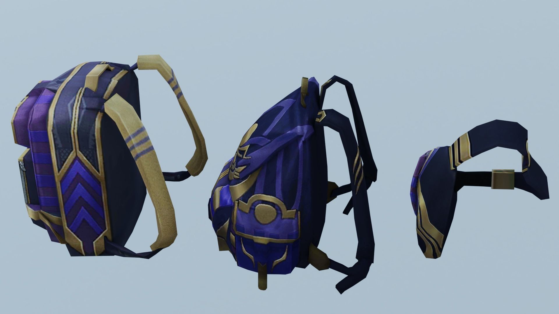 bag 3x Imperialegypt Backpack 3D model_4