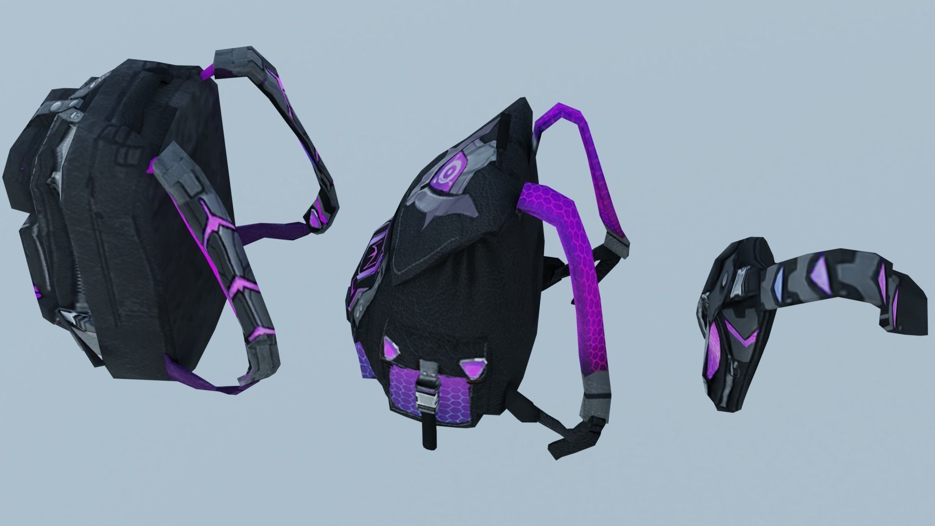 bag 3x Jajuar Backpack 3D model_4