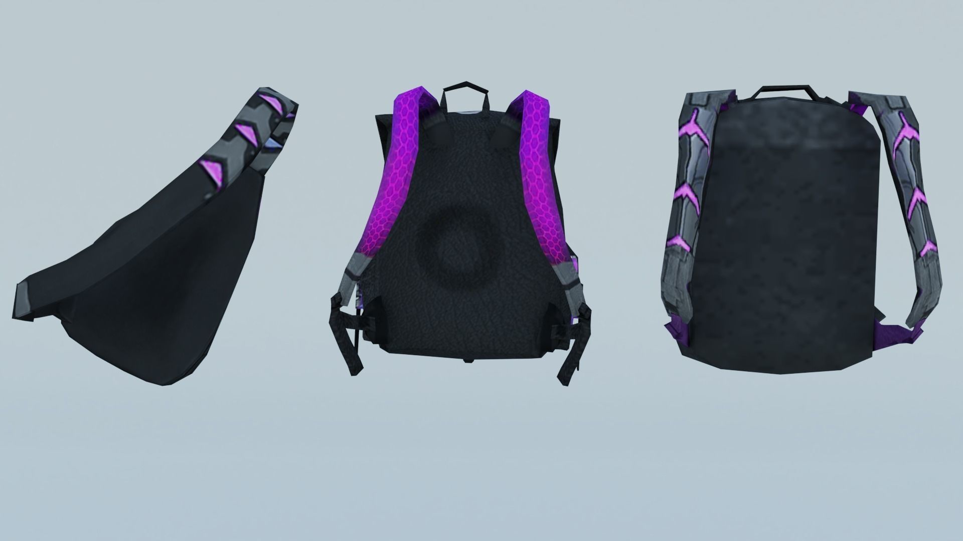 bag 3x Jajuar Backpack 3D model_2