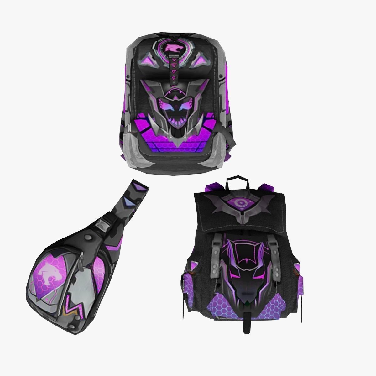 bag 3x Jajuar Backpack 3D model_1