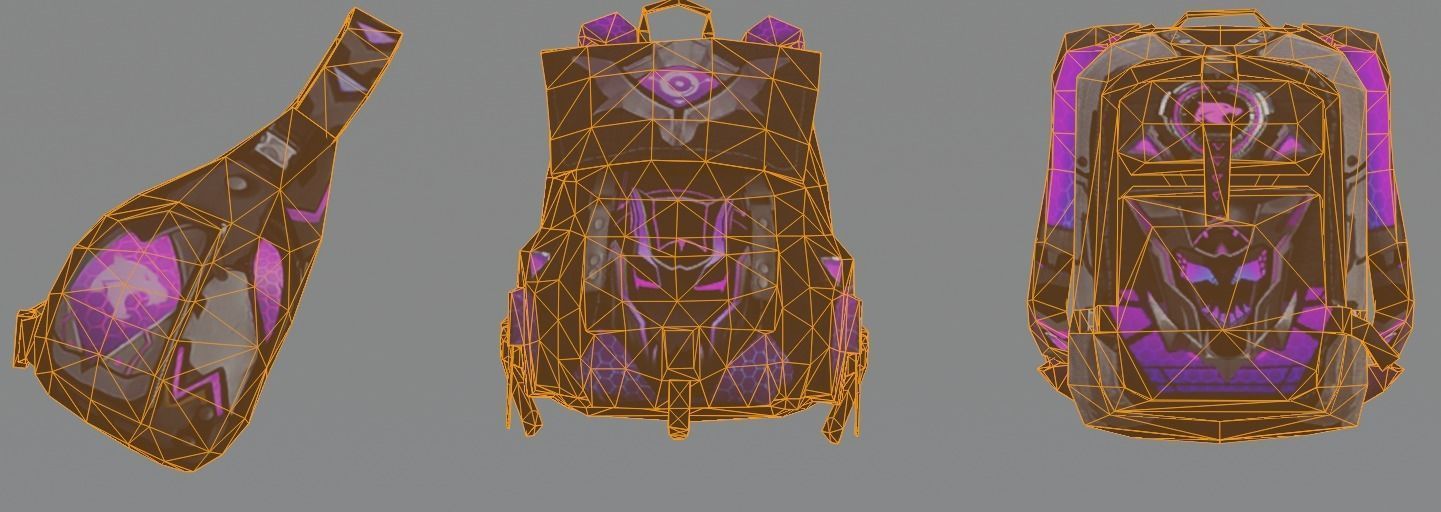 bag 3x Jajuar Backpack 3D model_8