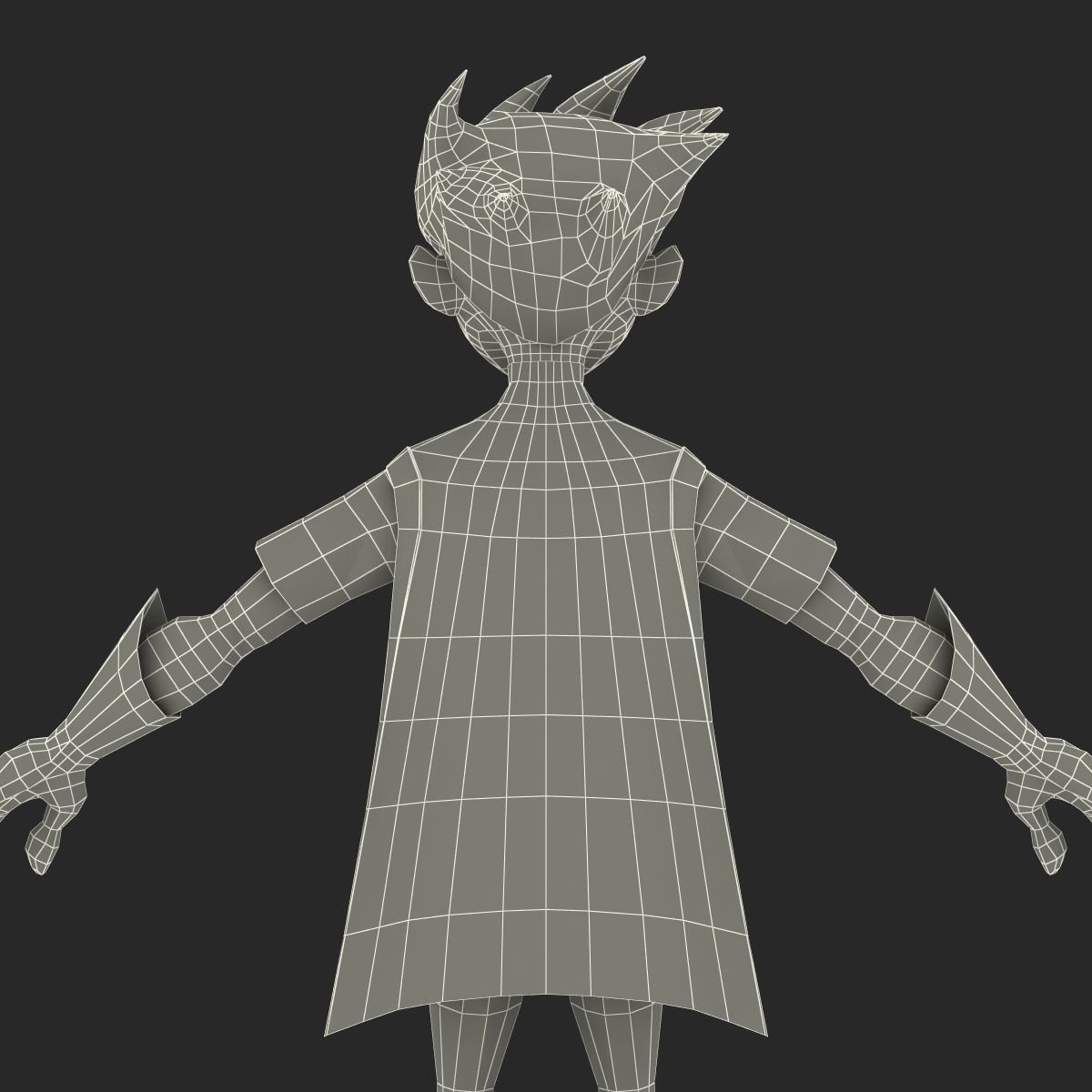 Robin Cartoon Character Rigged 3D model_47