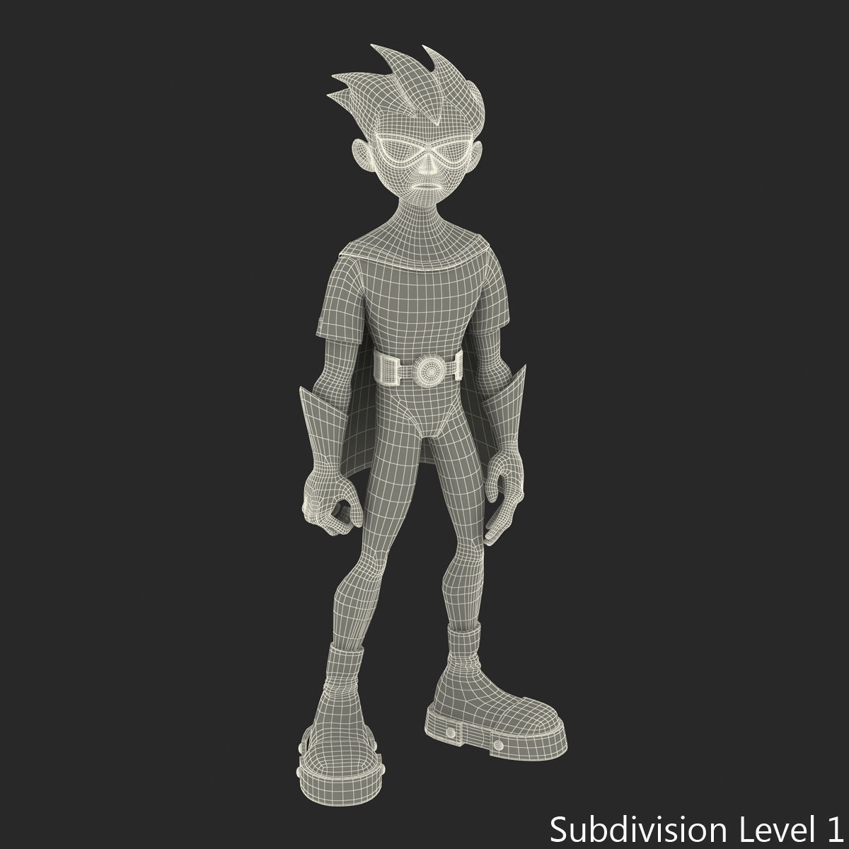 Robin Cartoon Character Rigged 3D model_28