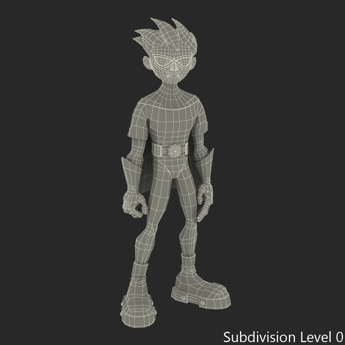 Robin Cartoon Character Rigged 3D model_27