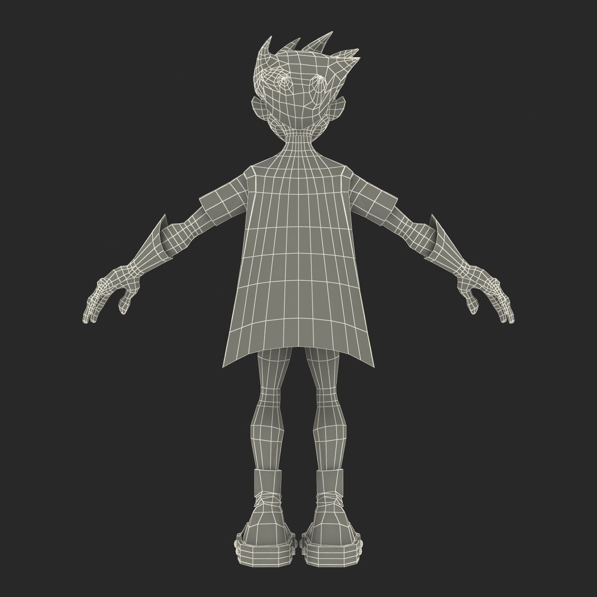 Robin Cartoon Character Rigged 3D model_35