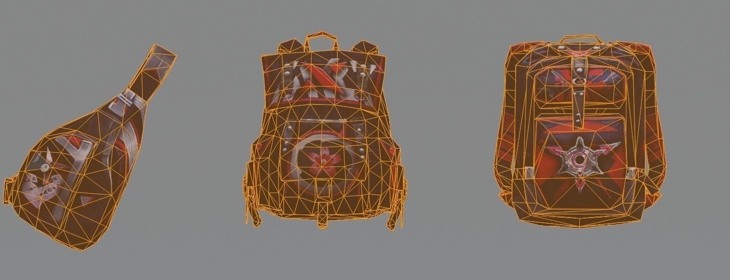 bag 3x Ninjas Backpack 3D model_7