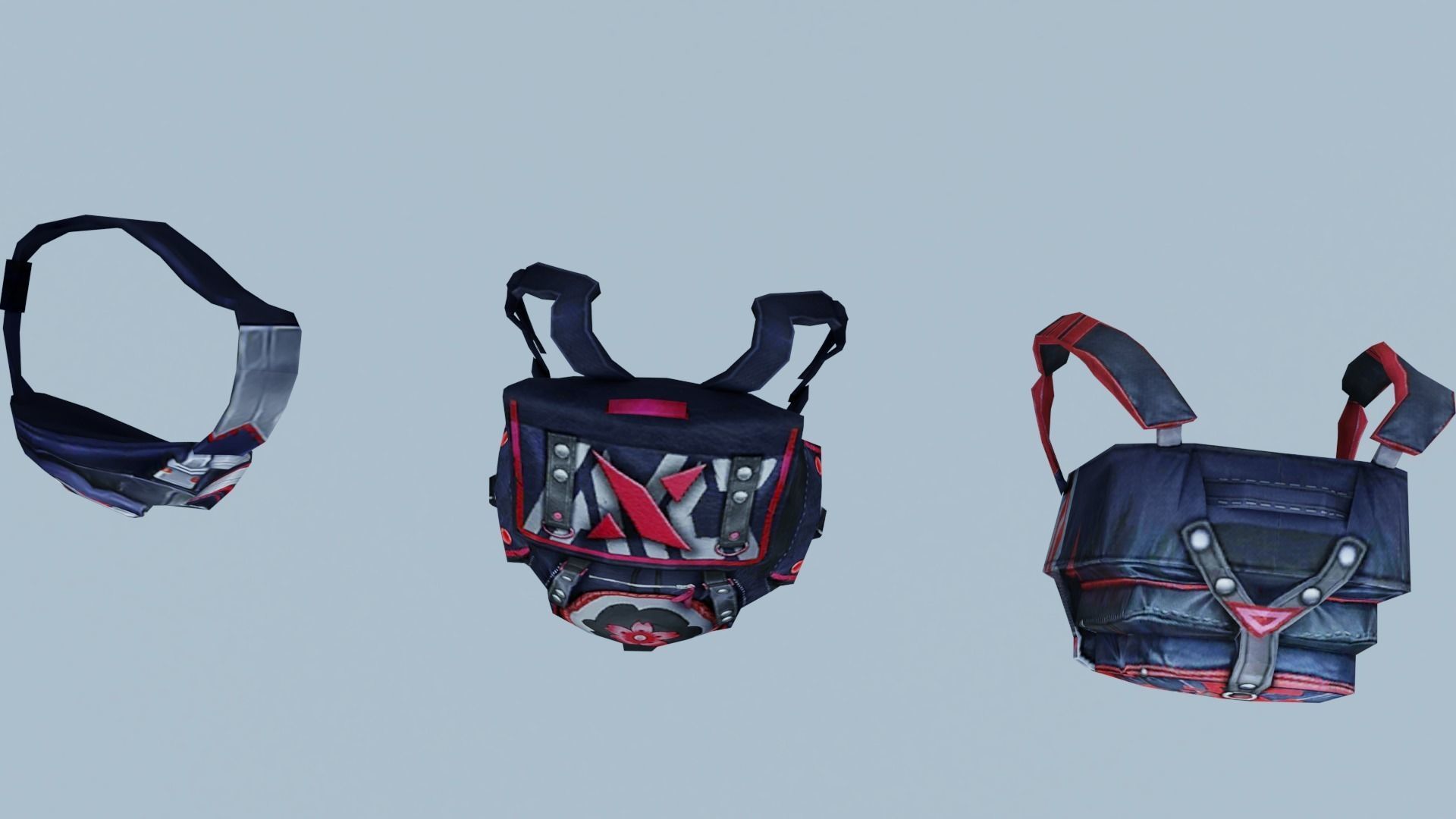 bag 3x Ninjas Backpack 3D model_3