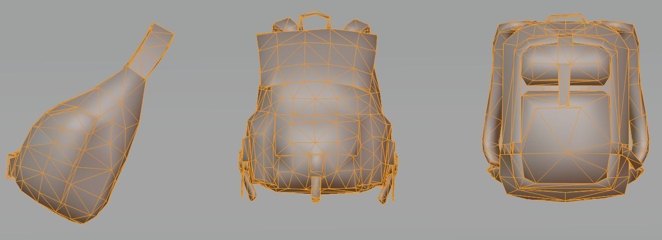 bag 3x Ninjas Backpack 3D model_8