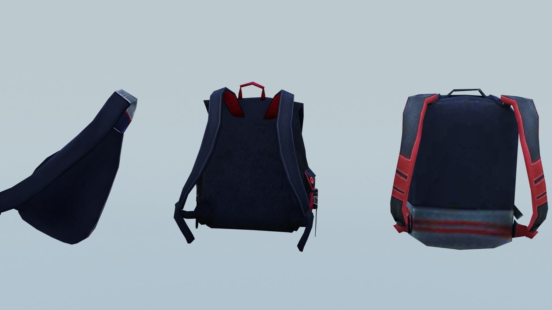 bag 3x Ninjas Backpack 3D model_2