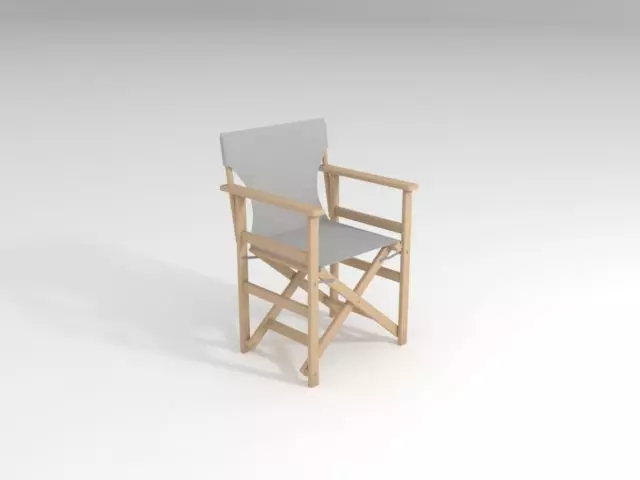 Director Chair Free 3D model_0