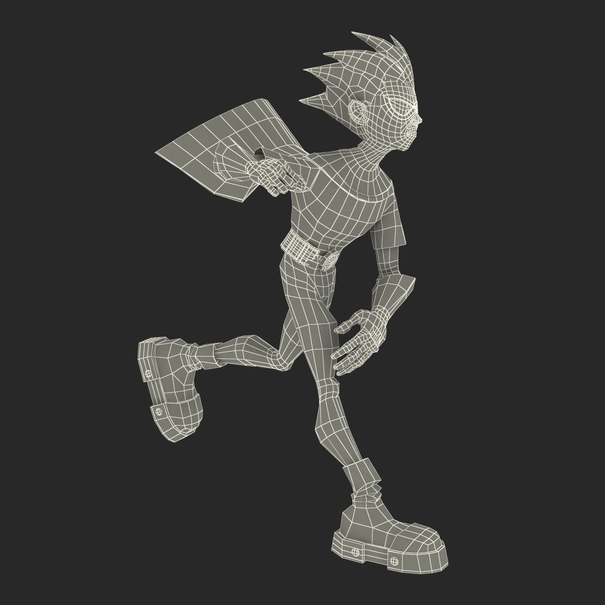 Robin Cartoon Character Rigged for Maya 3D model_43