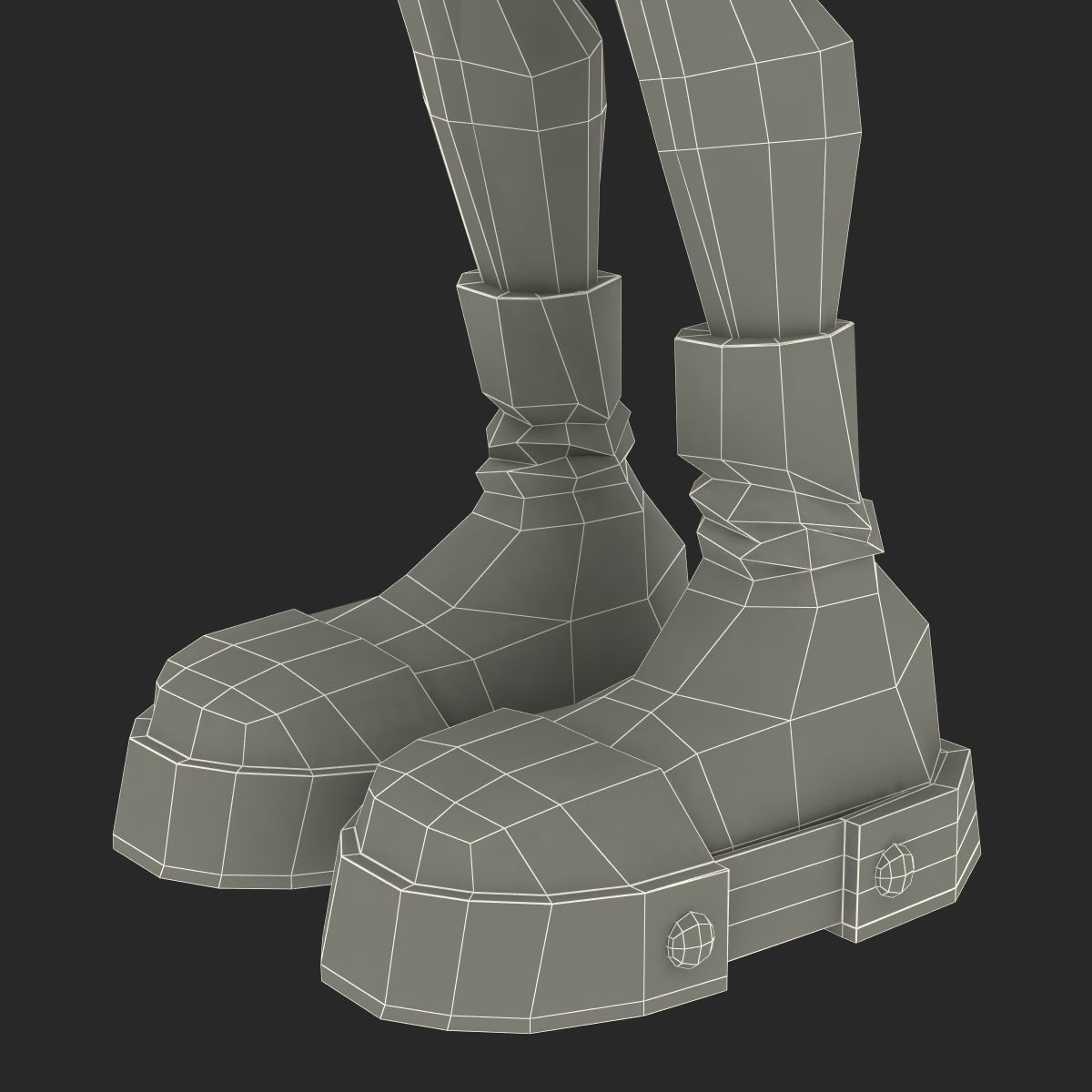 Robin Cartoon Character Rigged for Maya 3D model_46