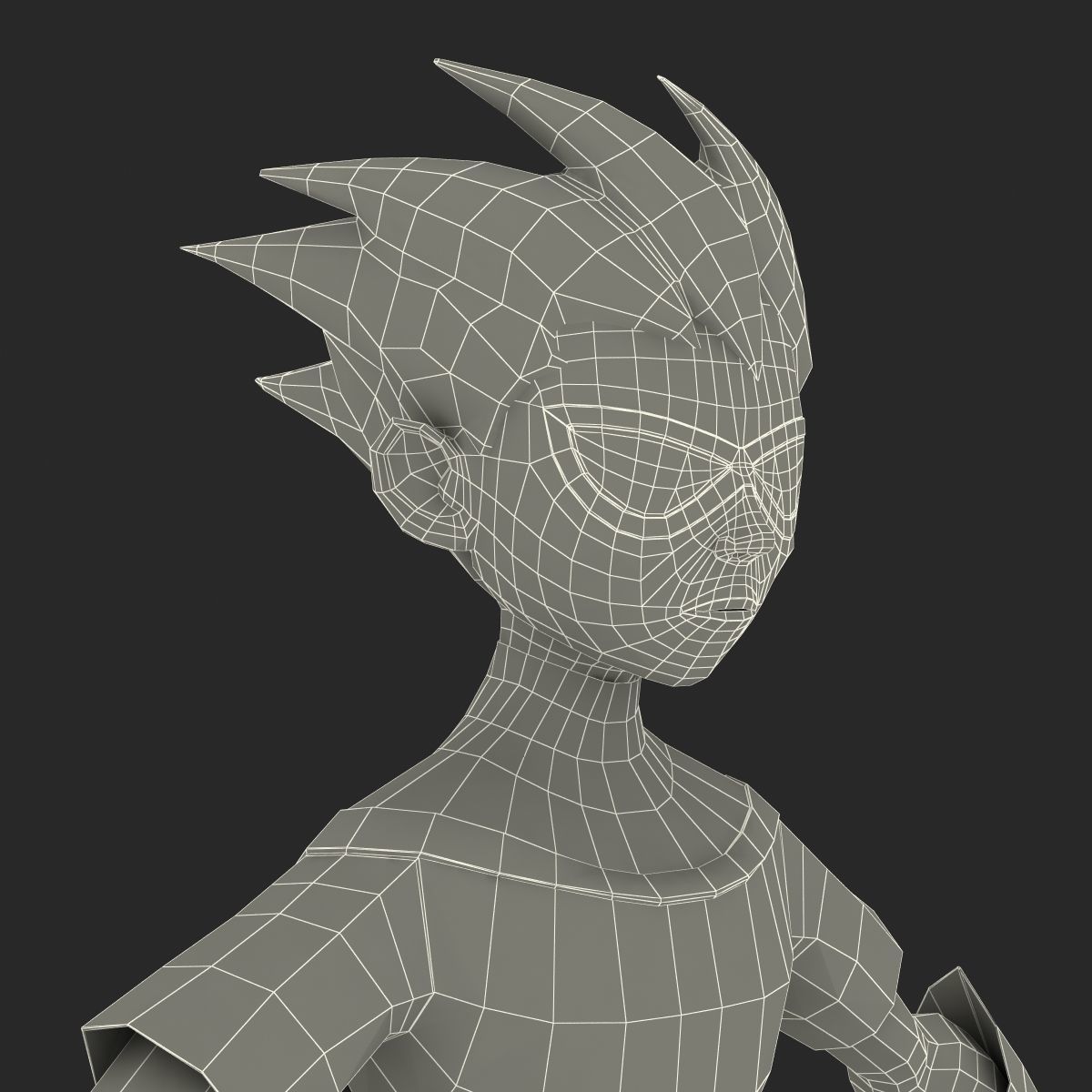 Robin Cartoon Character Rigged for Maya 3D model_45