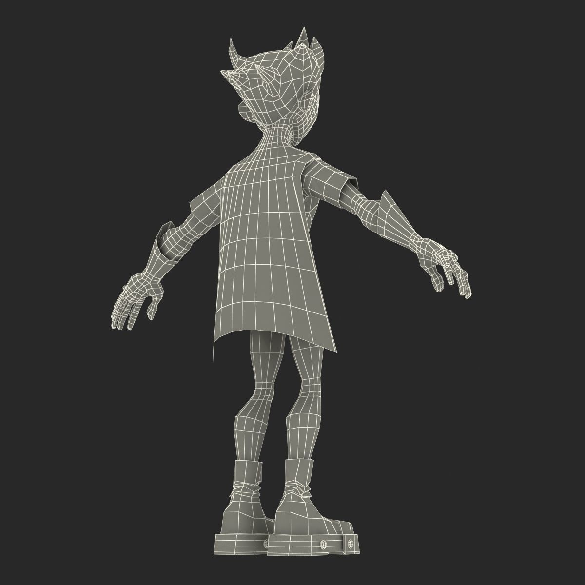 Robin Cartoon Character Rigged for Maya 3D model_39