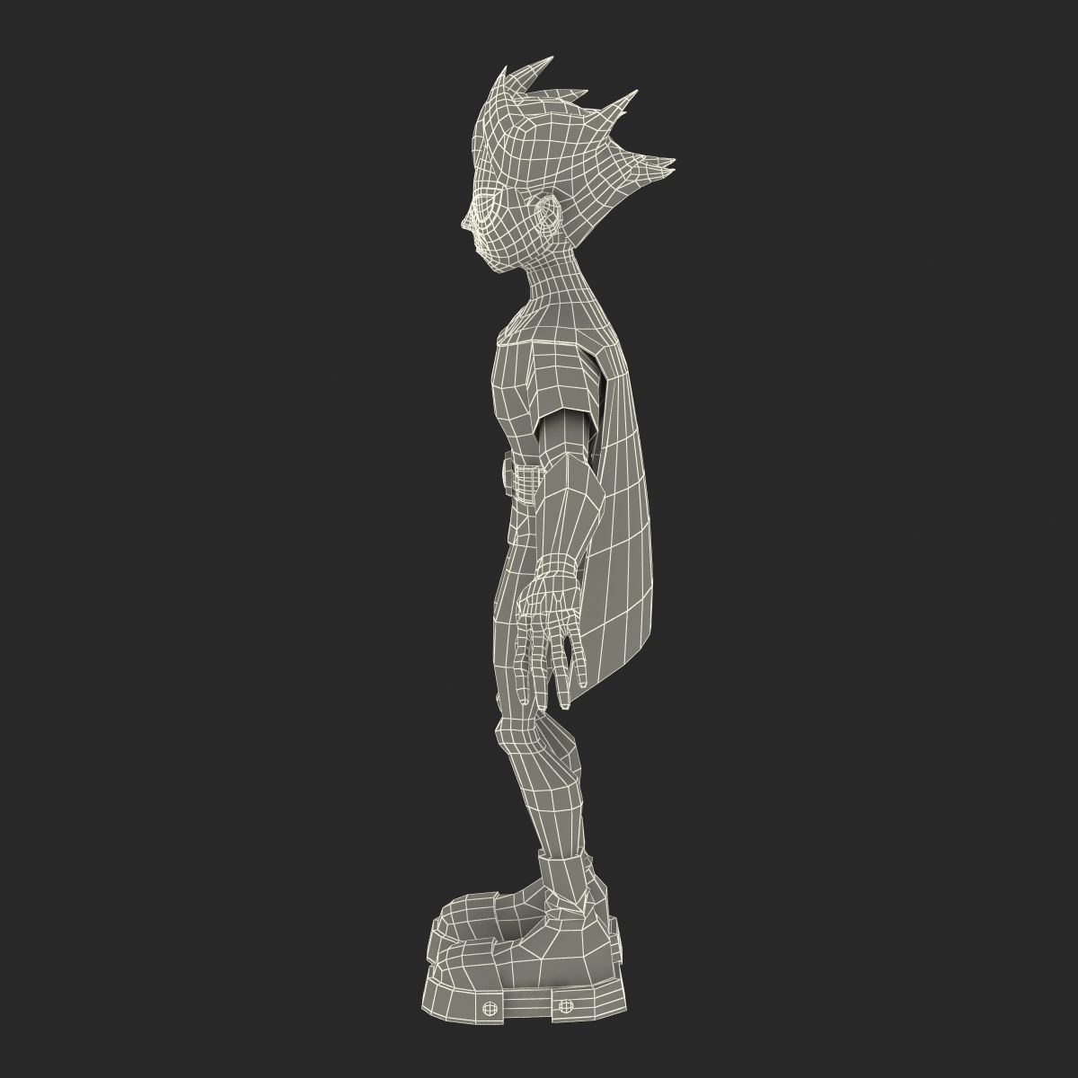 Robin Cartoon Character Rigged for Maya 3D model_34