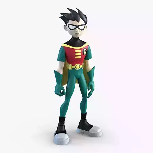 Robin Cartoon Character Rigged for Maya